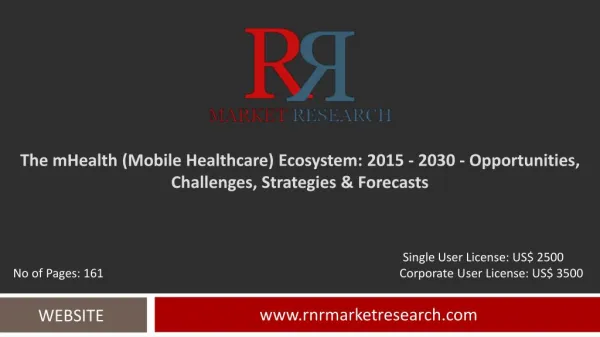 mHealth (Mobile Healthcare) Market Global Research & Analysis Report 2030