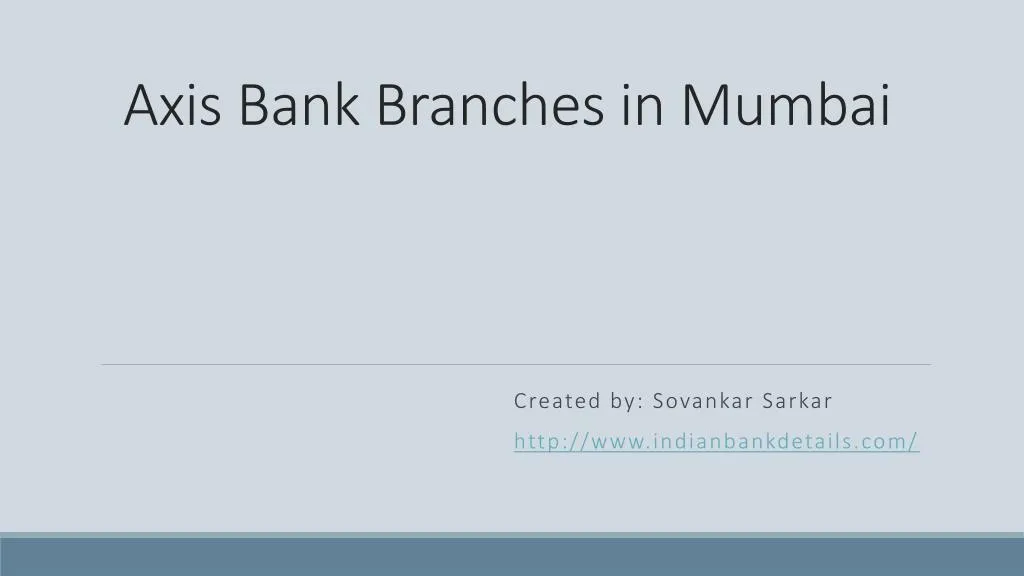 a xis b ank branches in m umbai