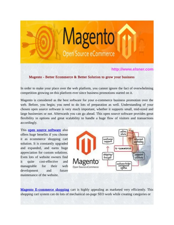 Magento - Better Ecommerce & Better Solution to grow your business