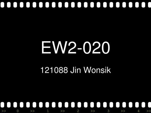 EW2-020 Class Review Jin wonsik