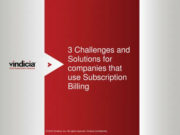 3 Challenges & Solutions for Companies that use Subscription Billing