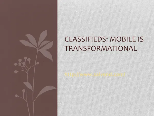 Mobile is Transformational