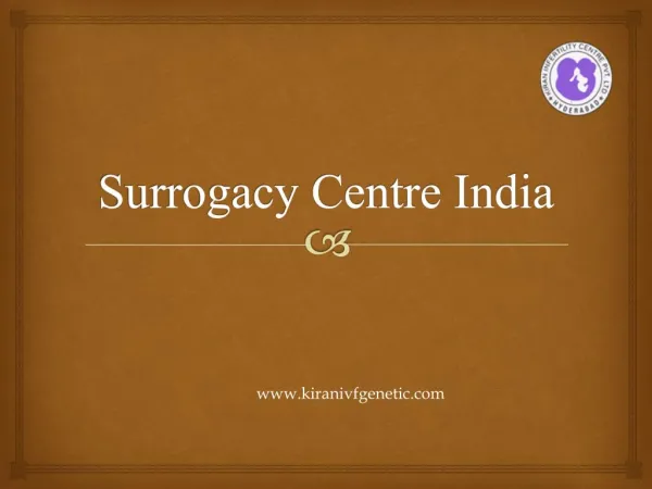 Surrogacy Centre in India
