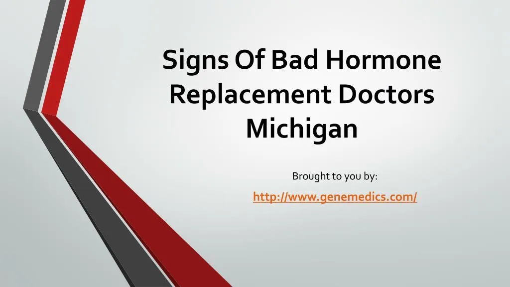 signs of bad hormone replacement doctors michigan