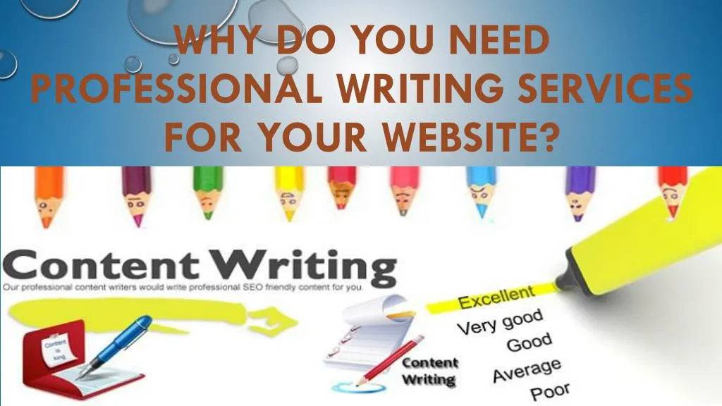 why do you need professional writing services for your website
