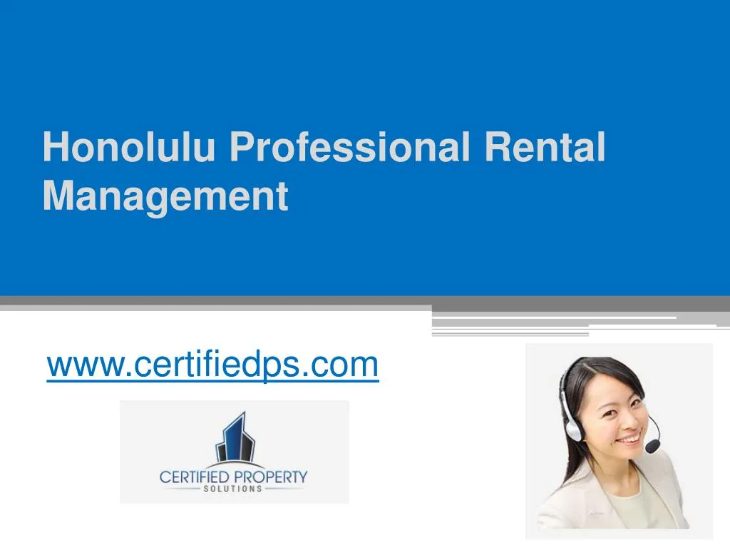 honolulu professional rental management