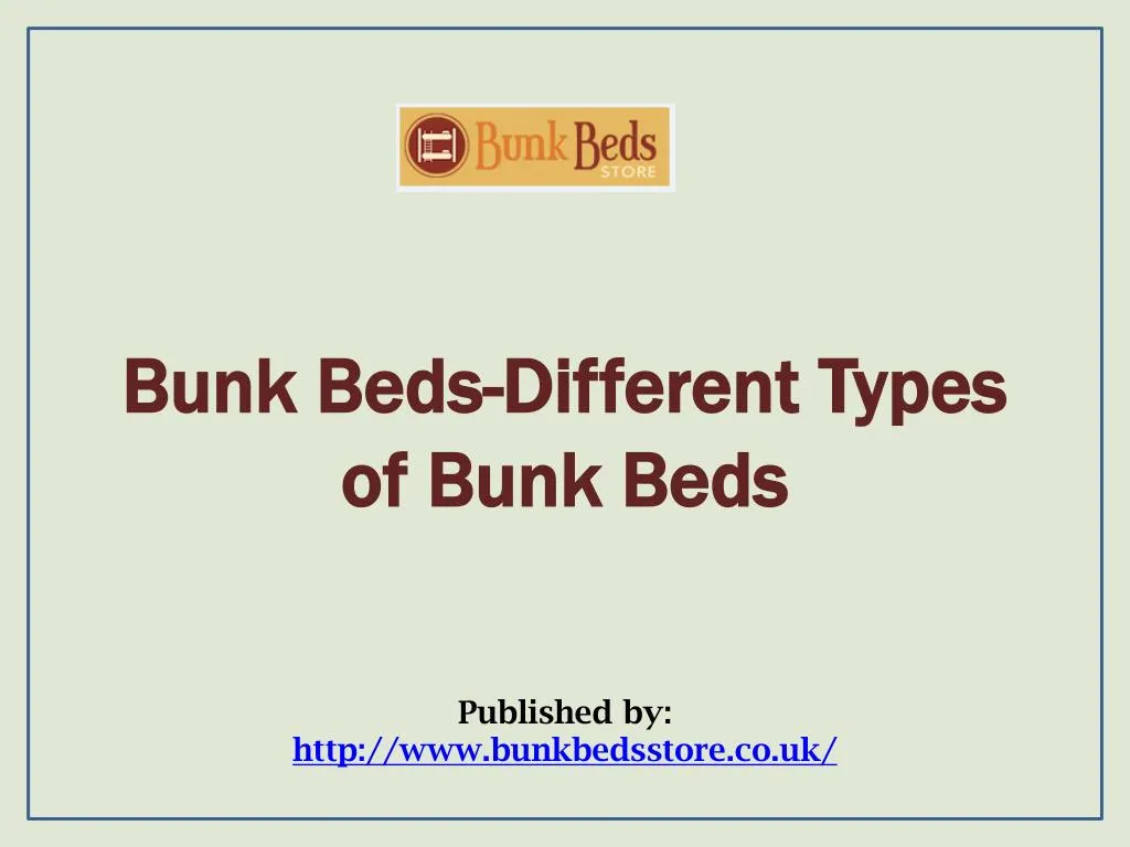 bunk beds different types of bunk beds