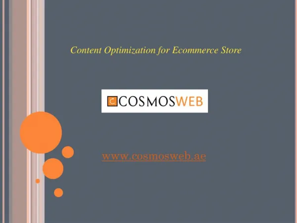 Content Optimization Tips for Ecommerce Store