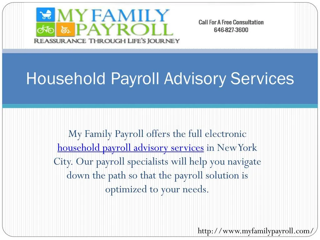 household payroll advisory services