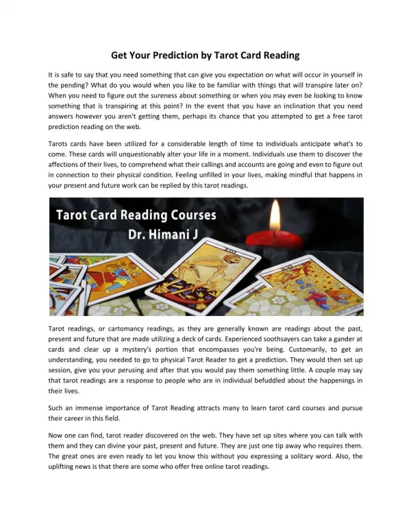 Tarot Reading Courses and Classes, Card for Love