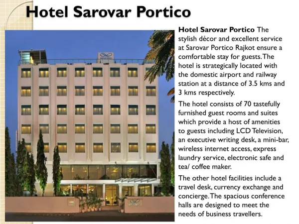 Hotel Sarover Portico