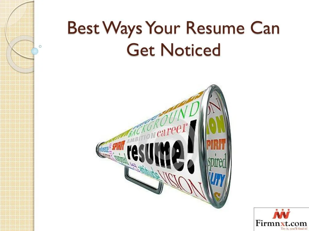 best ways your resume can get noticed