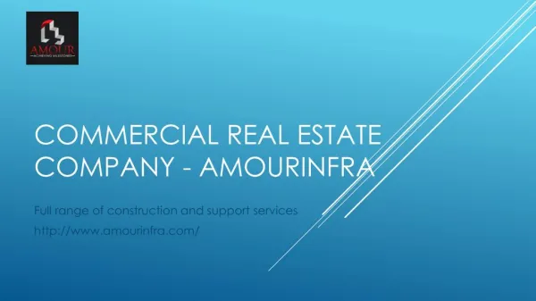 Commercial Real Estate Company - Amourinfra
