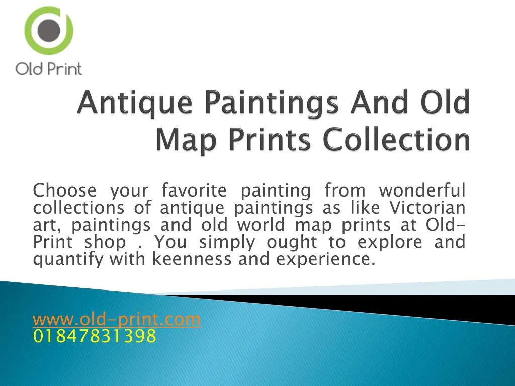antique paintings and old map prints collection