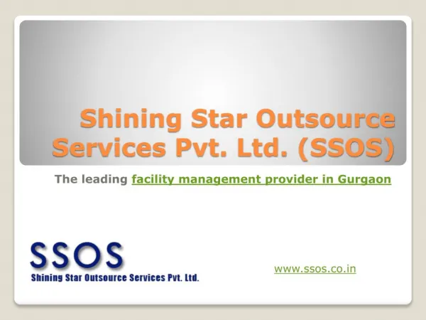 World class facility management provider in Gurgaon | SSOS