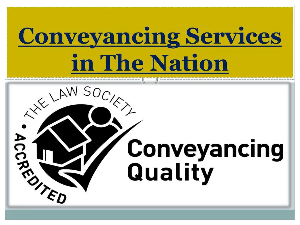 conveyancing services in the nation