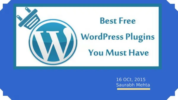 Best Free WordPress Plugins You Must Have