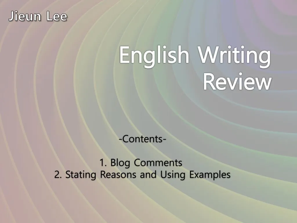 english writing review