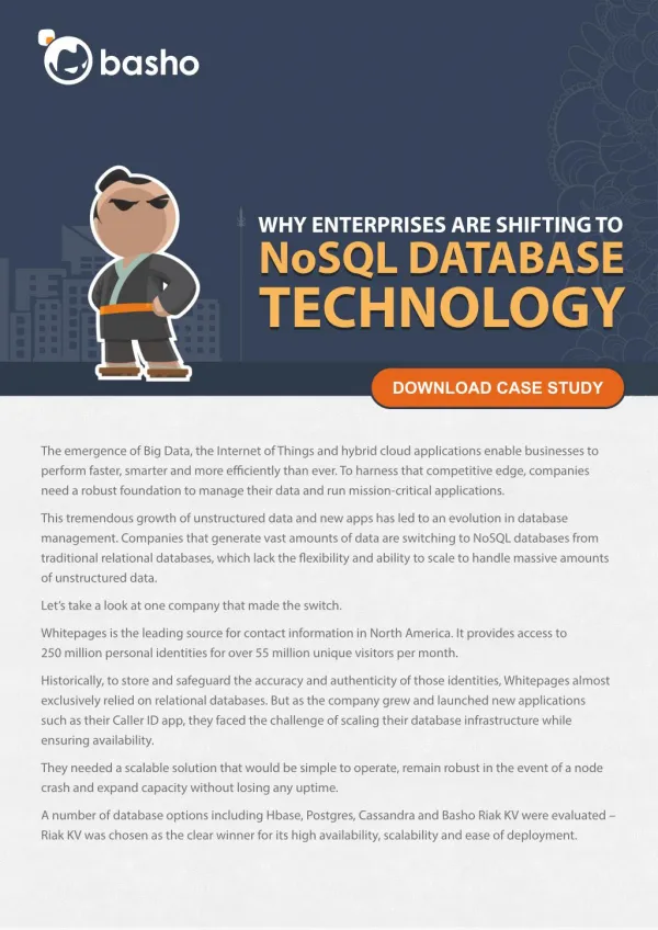 Basho: get a competitive edge with NoSQL databases technology