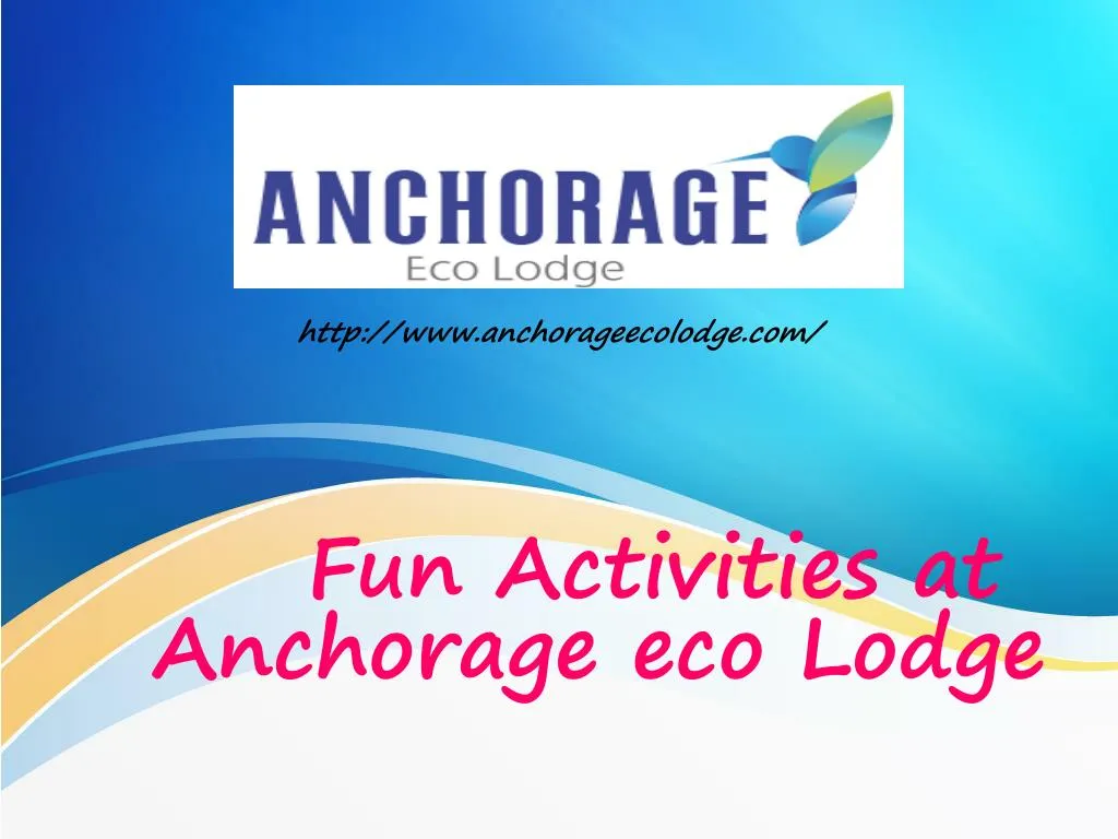 fun activities at anchorage eco lodge