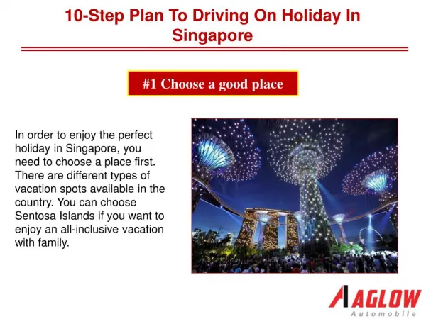10-step plan to driving on holiday in Singapore
