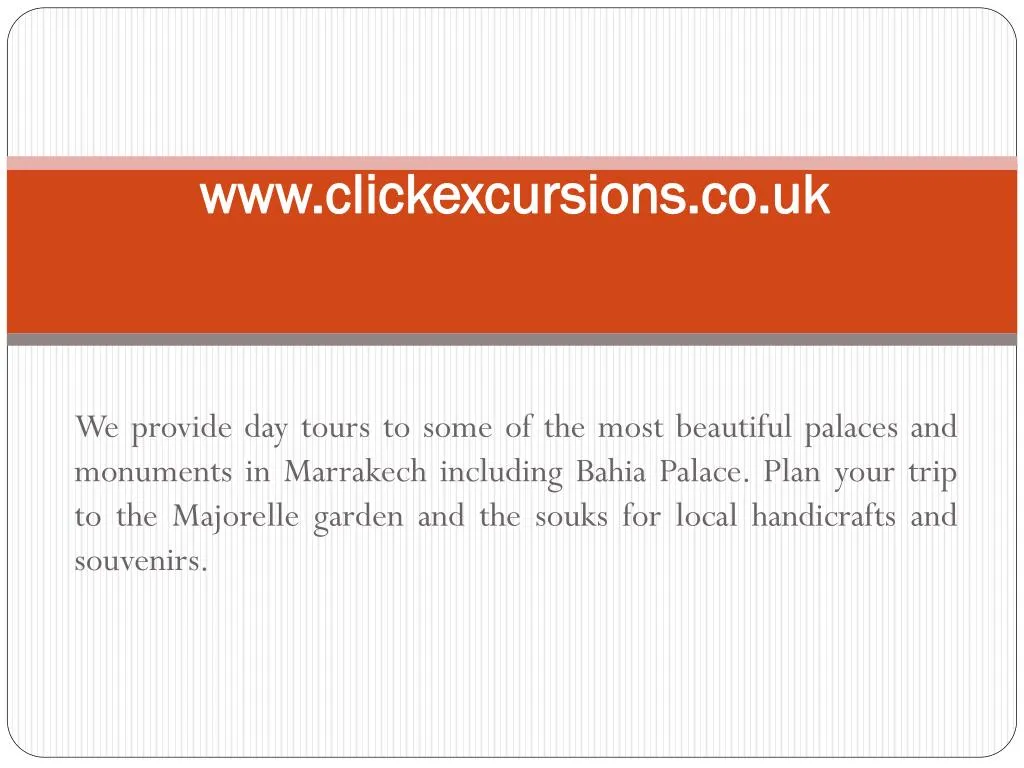 www clickexcursions co uk