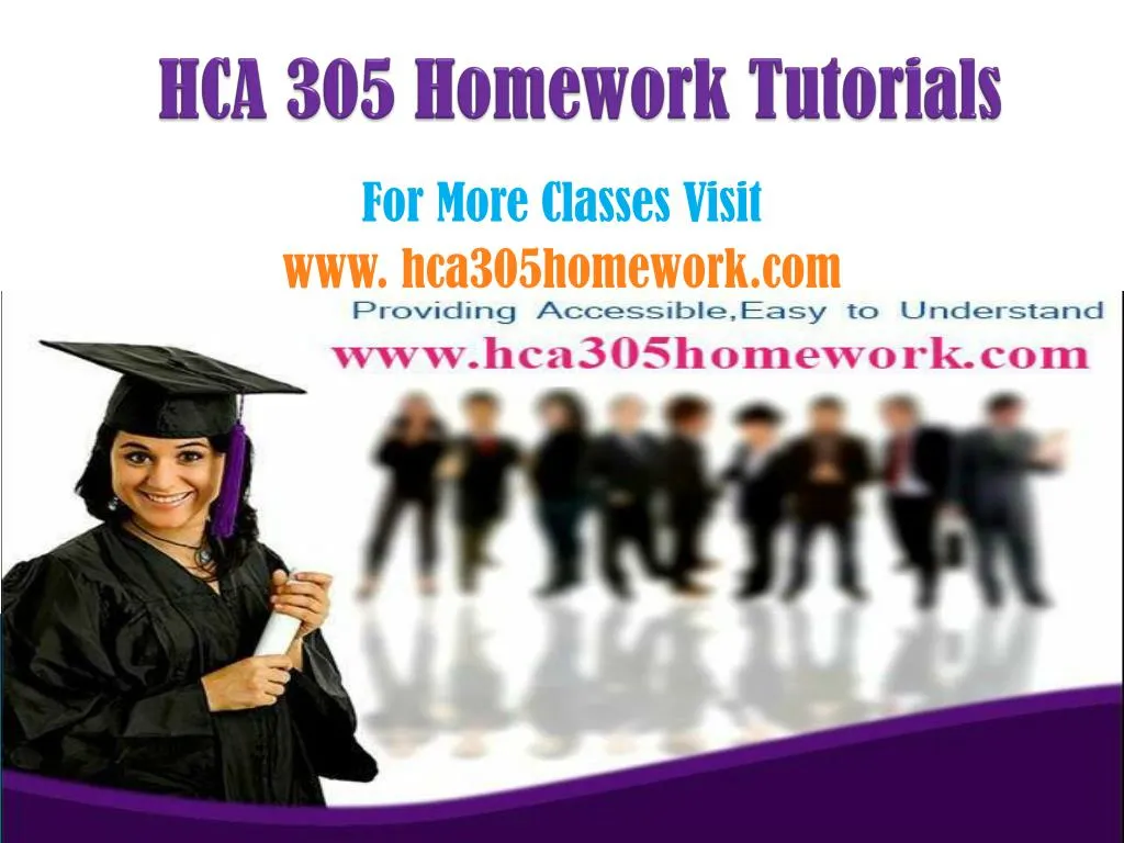 hca 305 homework tutorials