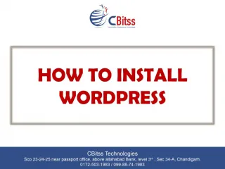 How to install wordpress - slide 1