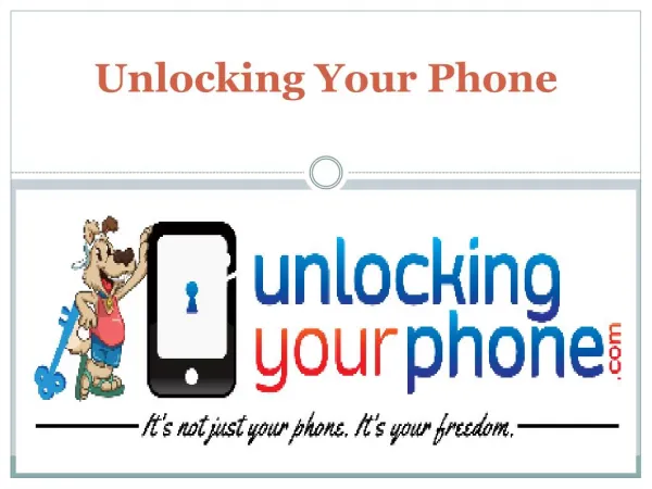 Unlocking your phone