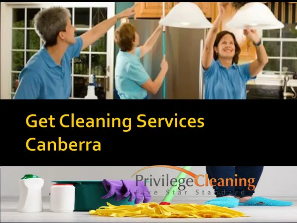 Get Cleaning Services Canberra