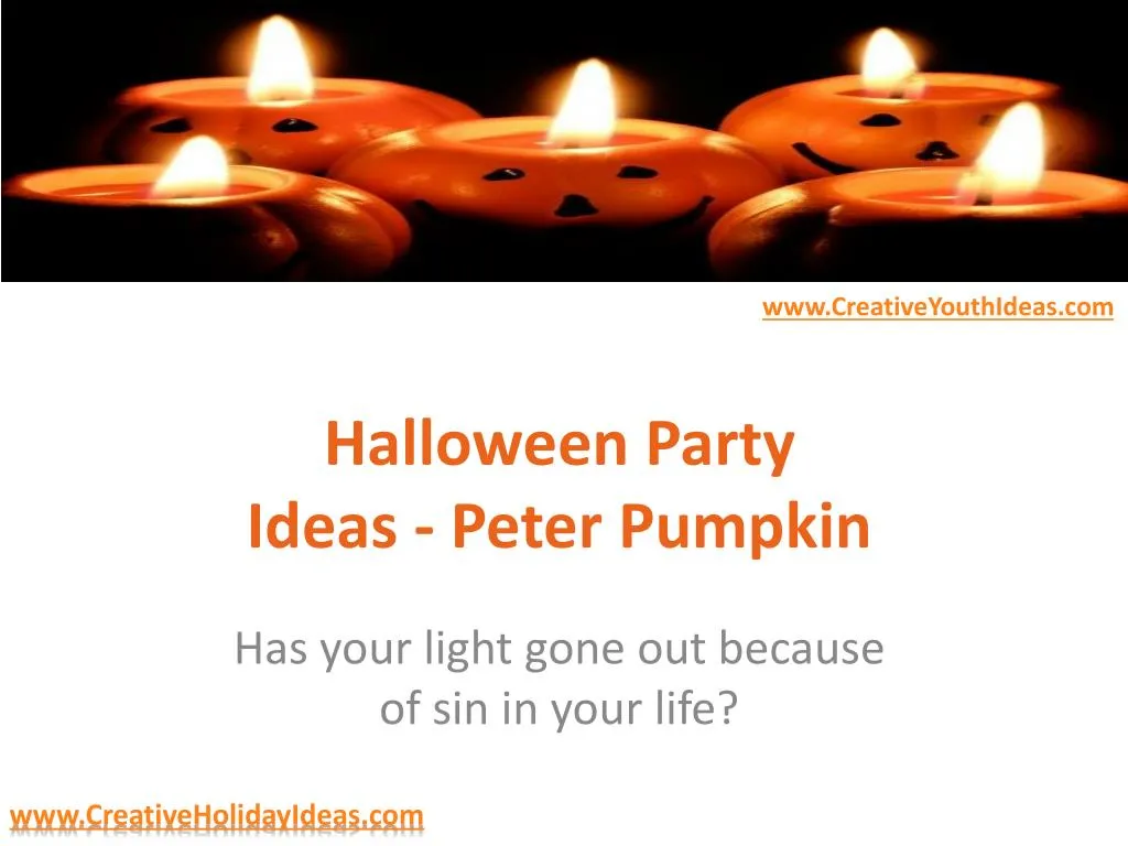 halloween party ideas peter pumpkin