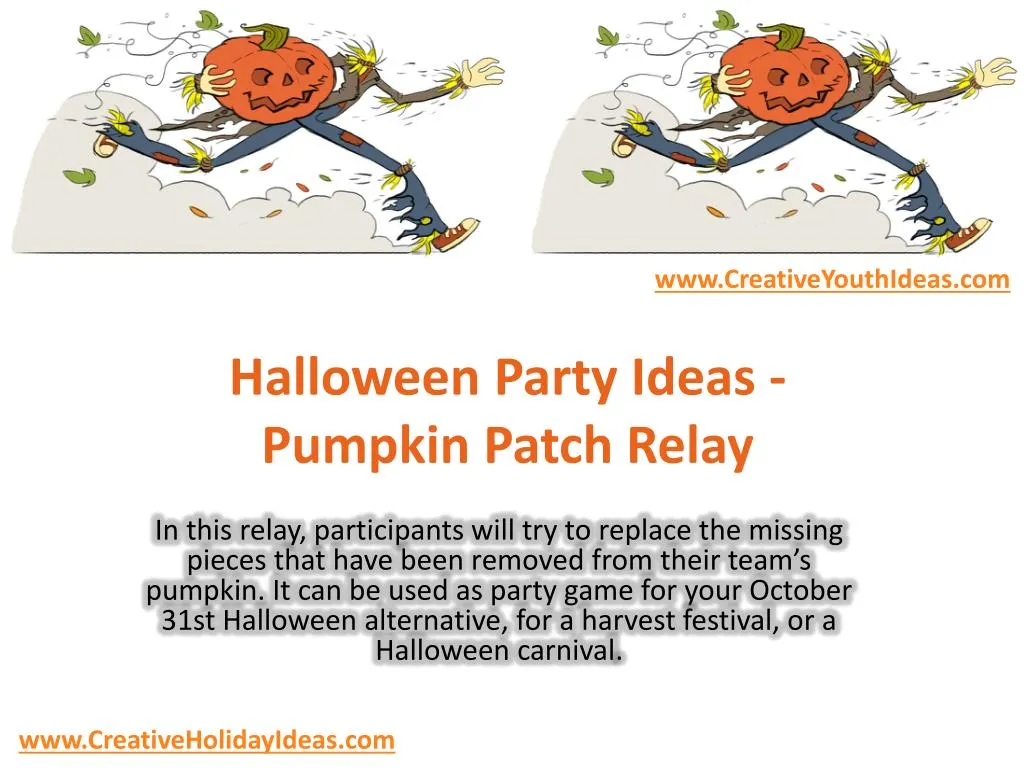 halloween party ideas pumpkin patch relay