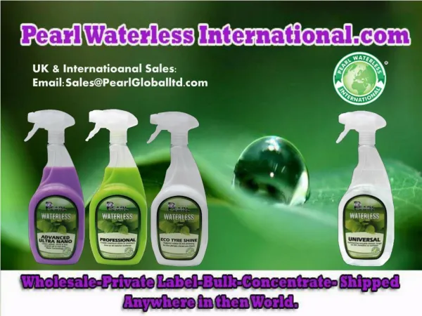 Pearl Waterless Detailing Product for Car Care