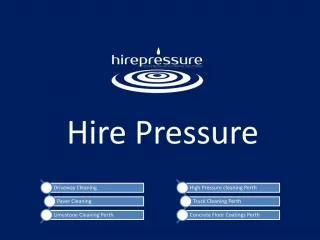 High Pressure Commercial and Domestic Cleaning Services in Perth