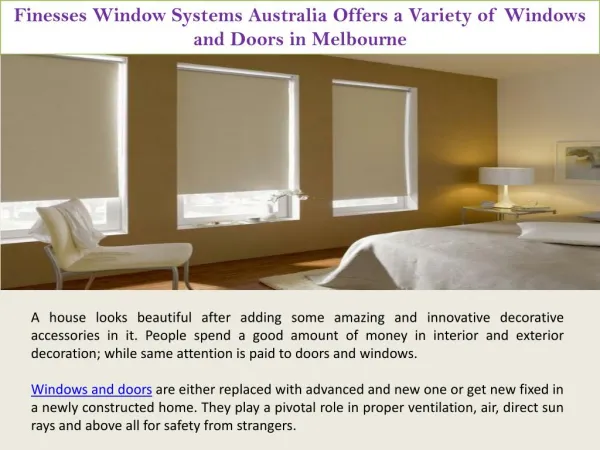 Luxury House Doors and Windows in Melbourne