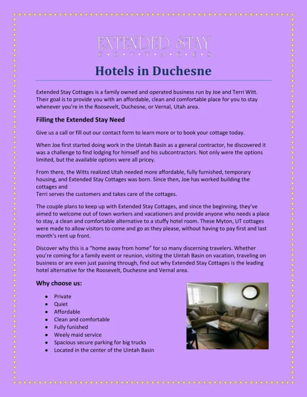 Hotels in Duchesne