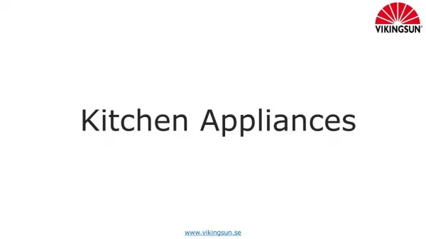 Collection of Kitchen Appliances