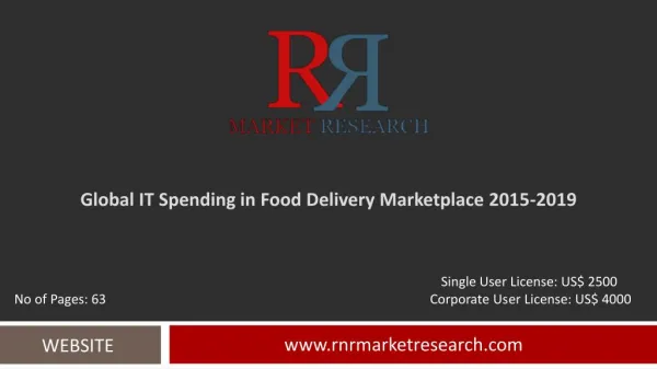 Global IT Spending in Food Delivery Marketplace Trends, Challenges and Growth Drivers Analysis to 2019