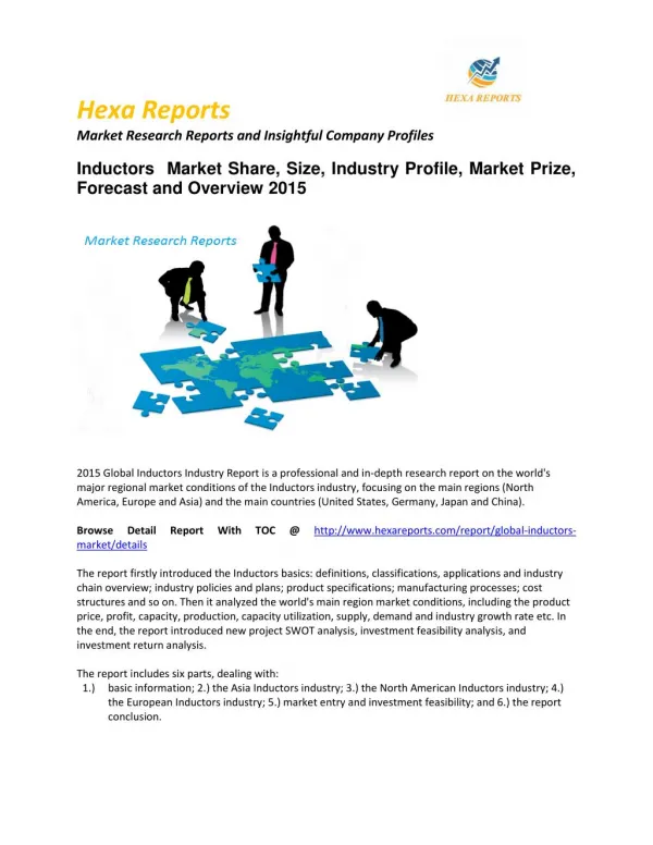 Inductors Market Size, Share, trends and Forecast 2015