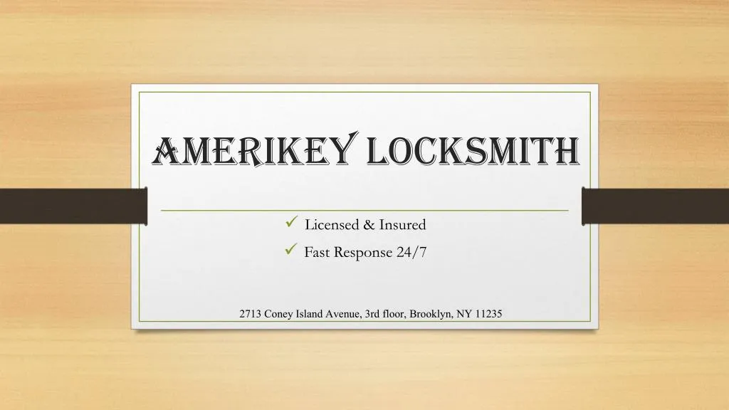 amerikey locksmith