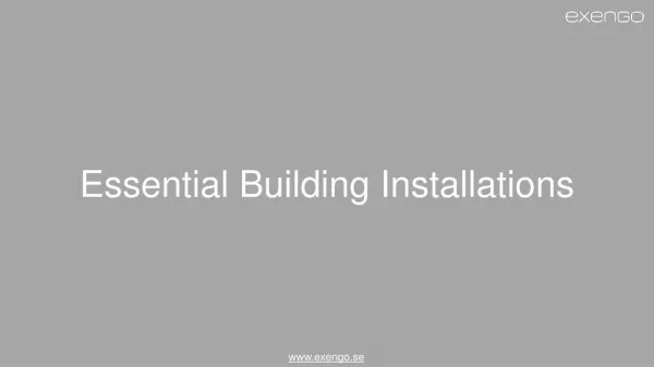 Essentials of Installation planning