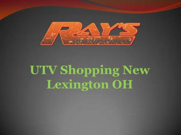 UTV Shopping New Lexington OH