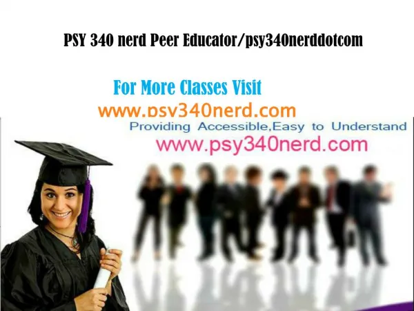 PSY 340 nerd Peer Educator/psy340nerddotcom