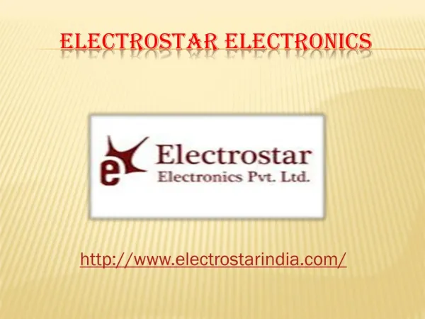 Cfl manufacturers: Electrostar Electronics