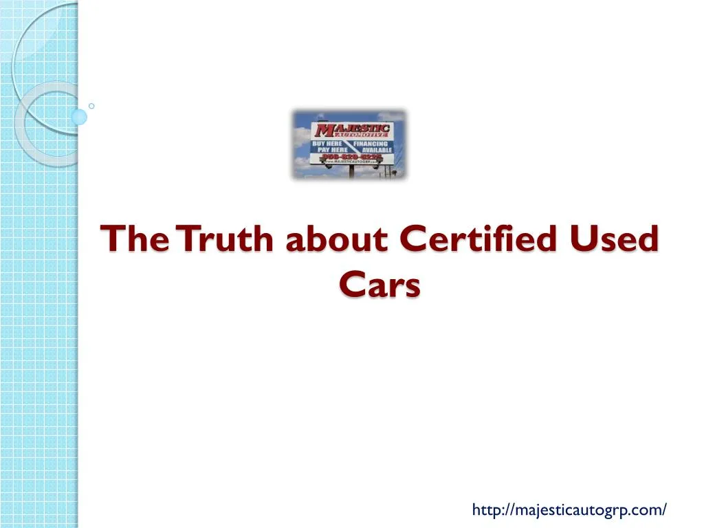 the truth about certified used cars