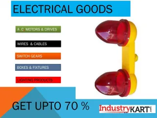 Buy Electrical goods Online with Best Prices. - Industrykart.com