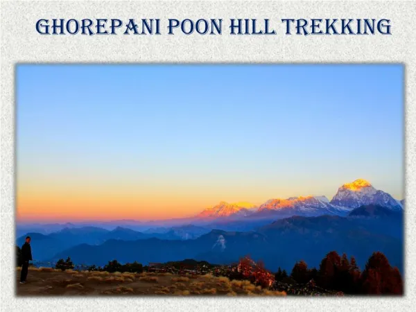 Ghorepani Poon Hill Trekking
