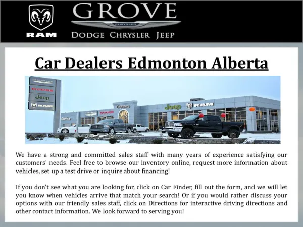 Car Dealers Edmonton Alberta