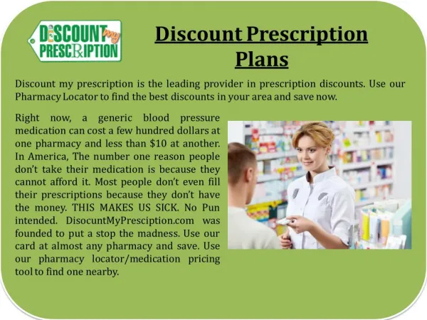 Discount Prescription Plans