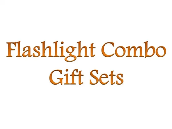 Flashlight Combo Gift Sets
